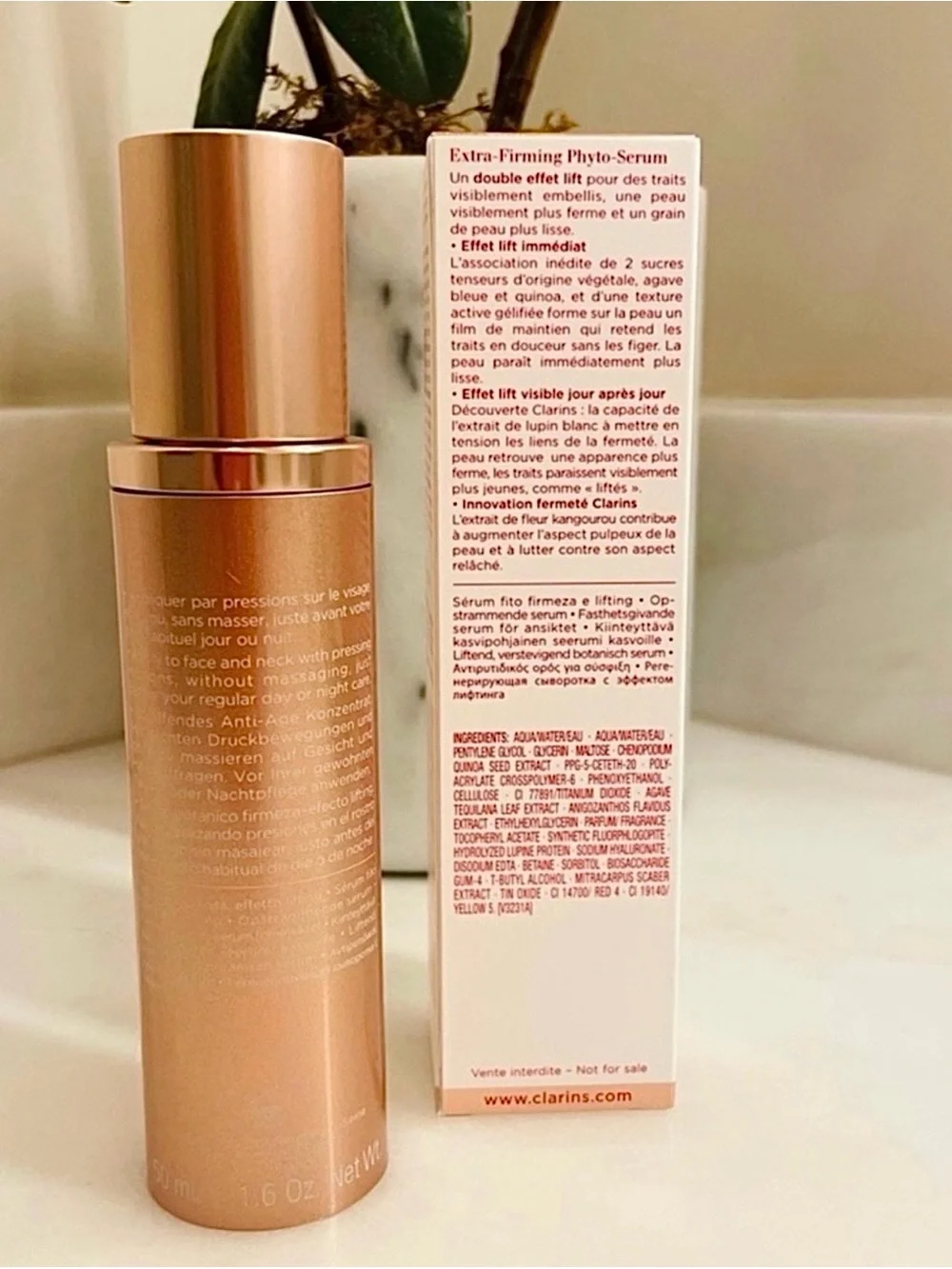 Clarins Extra-Firming Phyto-Serum - 1.6oz New in Box - Picture 2 of 2